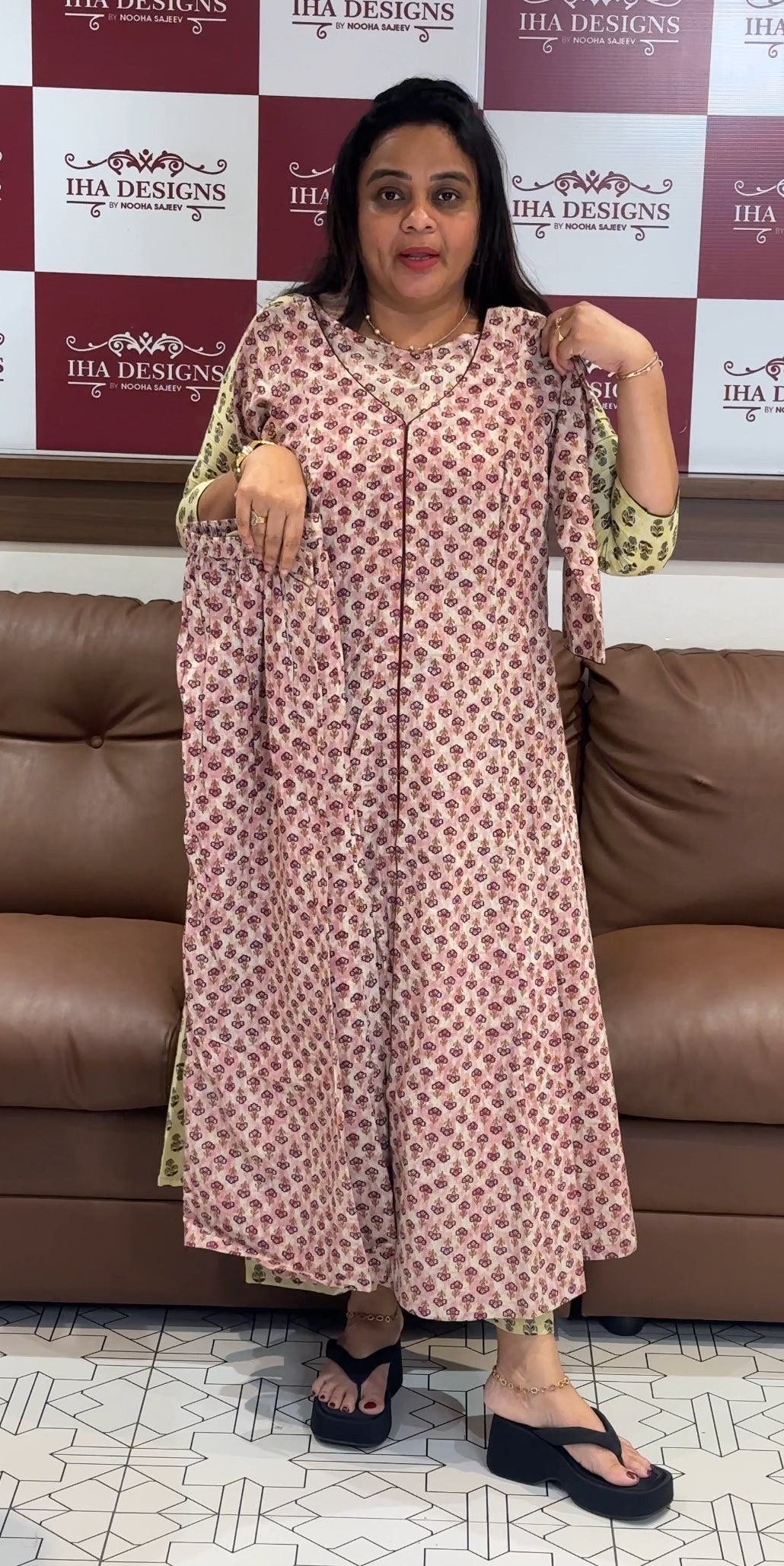 IHA'S IN-HOUSE COTTON PRINTED CO-ORDS SETS - IHA 27863