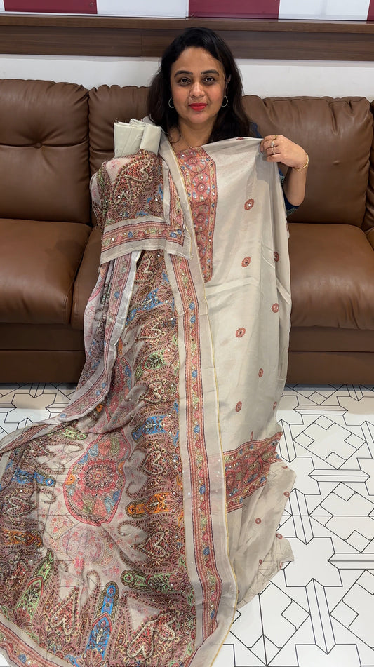 DESIGNER UNSTITCHED SALWAR SUITS - IHA 26288