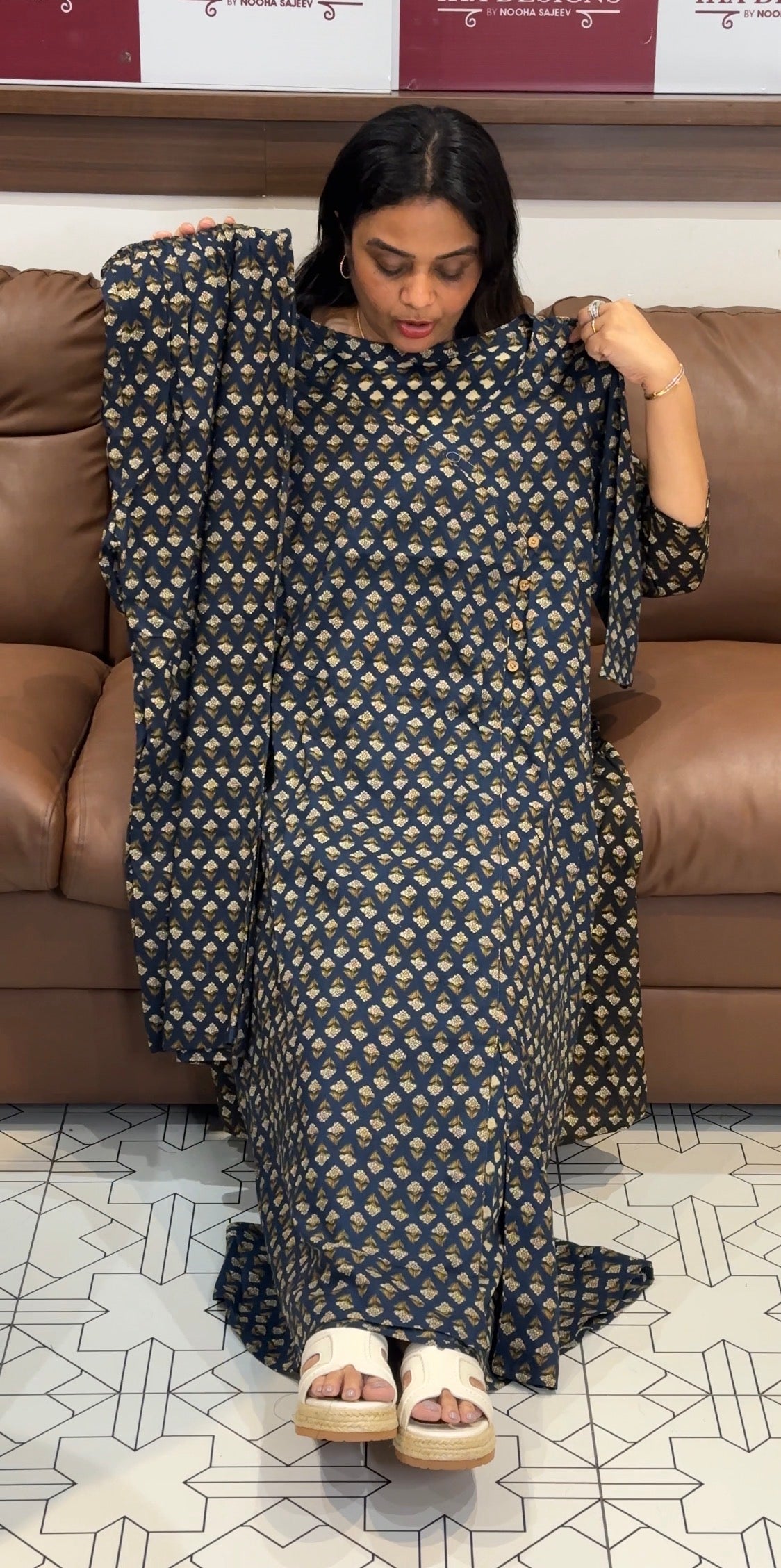 IHA'S IN-HOUSE PRINTED COTTON CO-ORDS SETS - IHA 32824