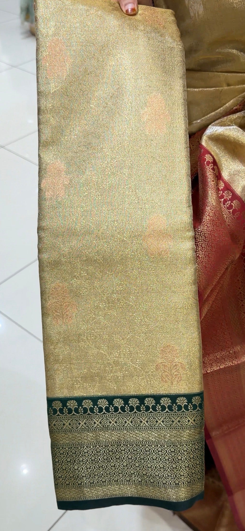 SEMI TISSUE SAREES - IHA 32572