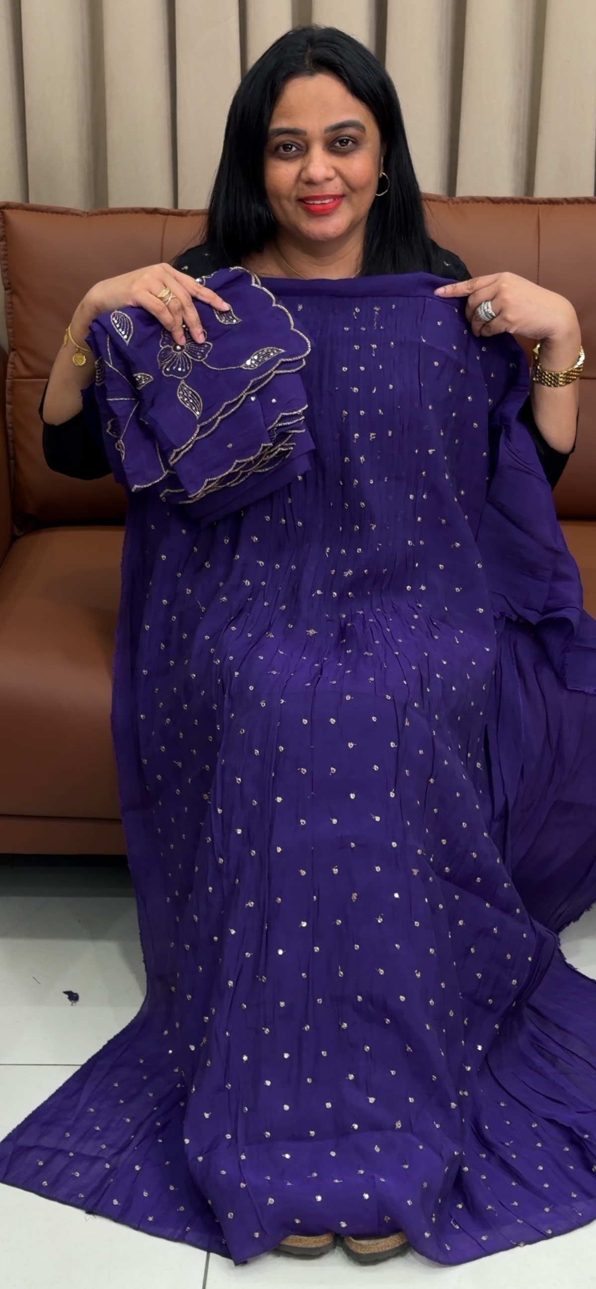 MUL CHANDERI UNSTITCHED SALWAR SUITS - IHA 35803