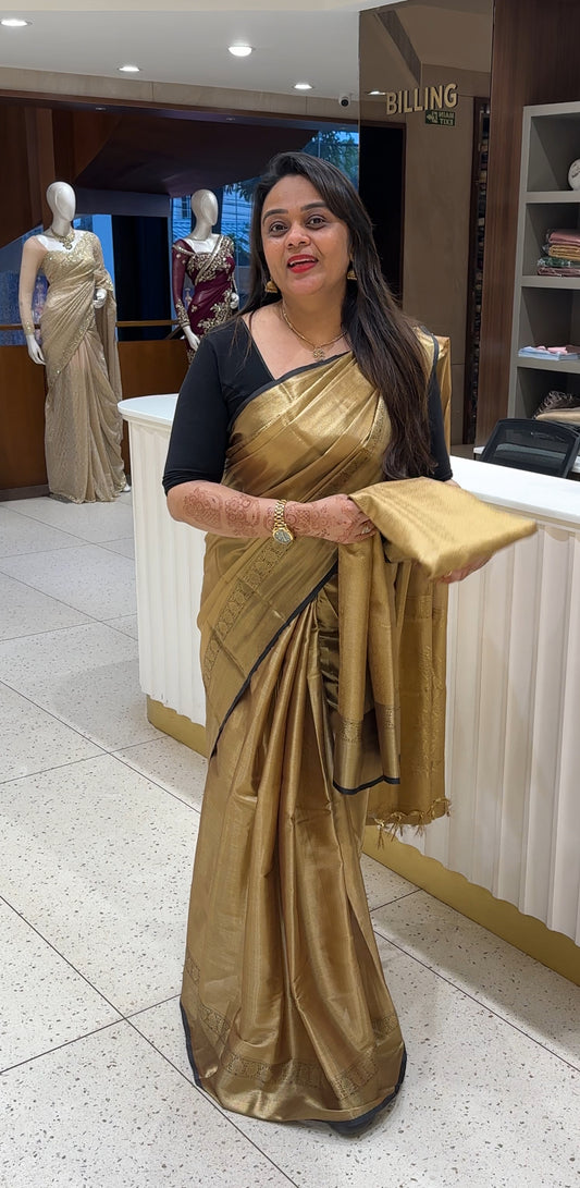 TISSUE SILK SAREES - IHA 24115
