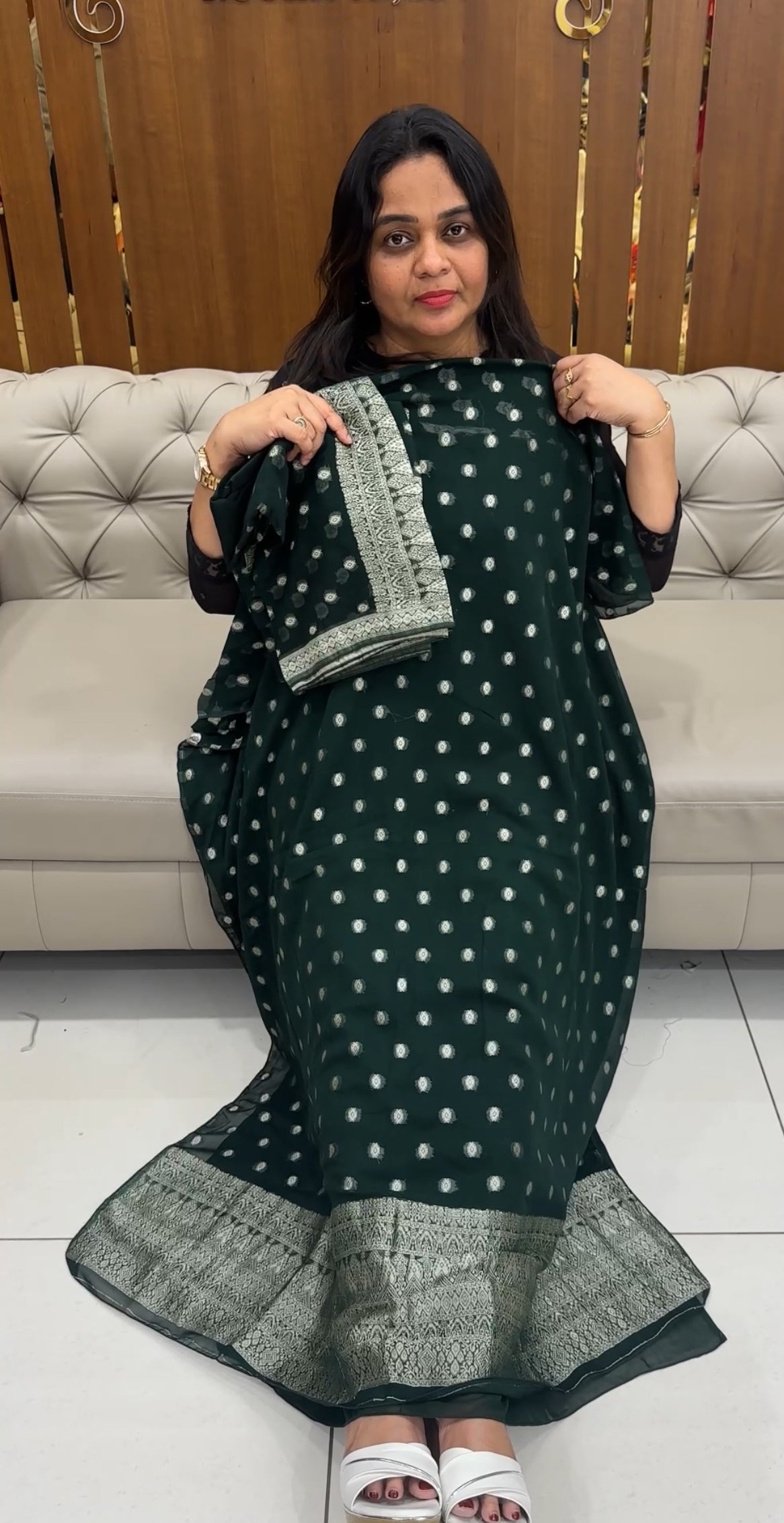 BANARASI UNSTITCHED SALWAR SUITS - IHA 28863