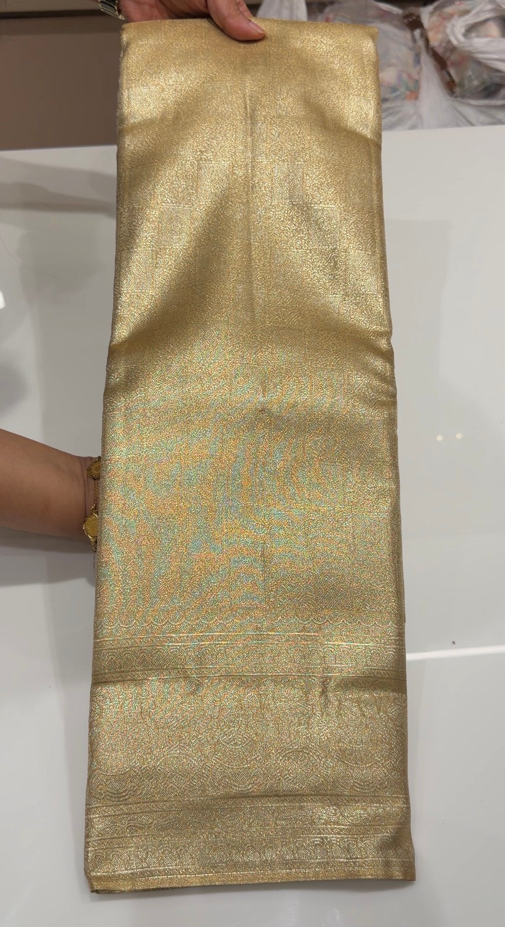 SEMI TISSUE SAREES - IHA 35821