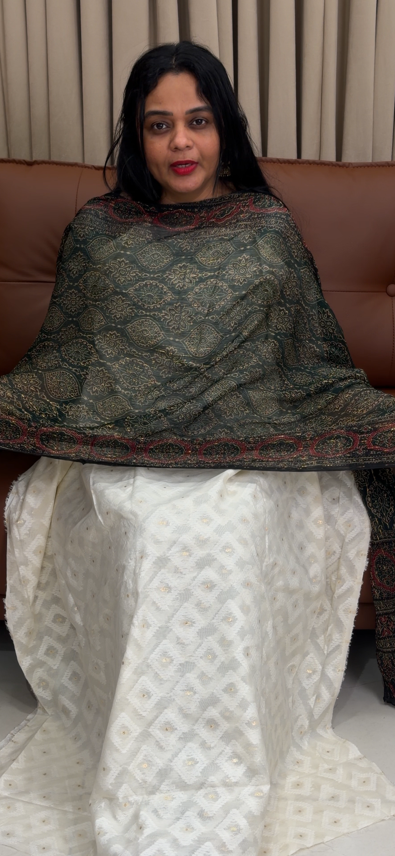 COTTON UNSTITCHED SALWRA SUITS - IHA 34528