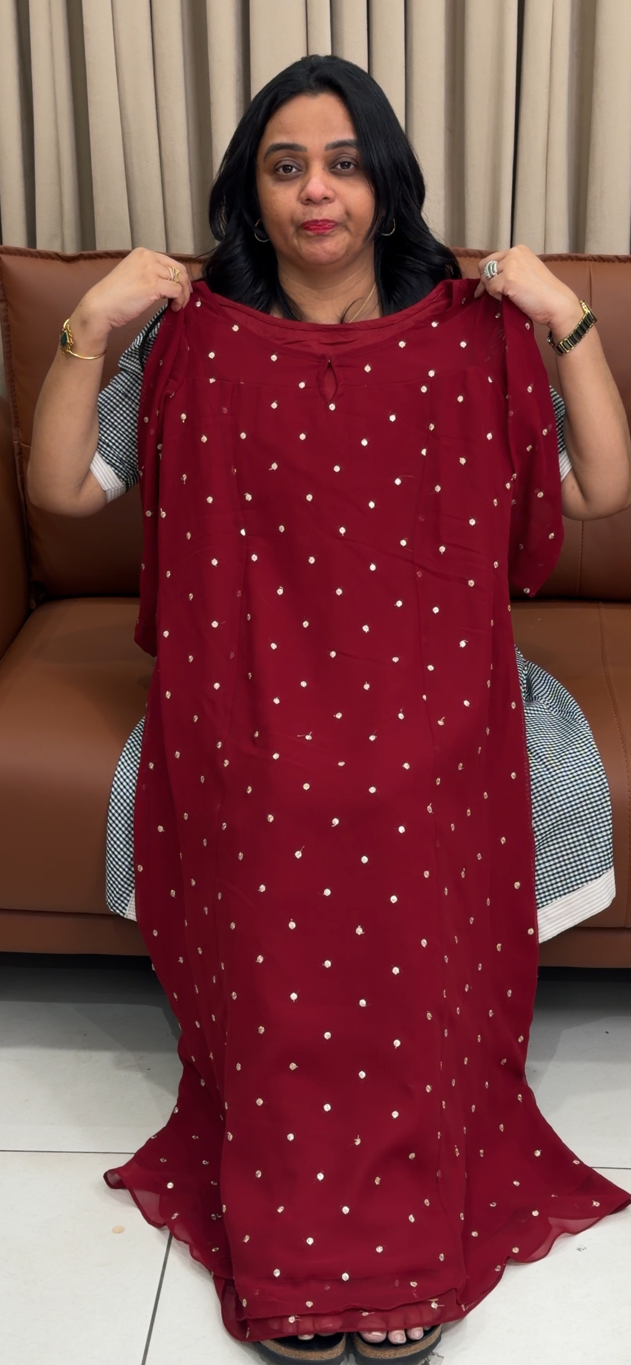IHA'S IN-HOUSE GEORGETTE ALINE TOPS - IHA 35178