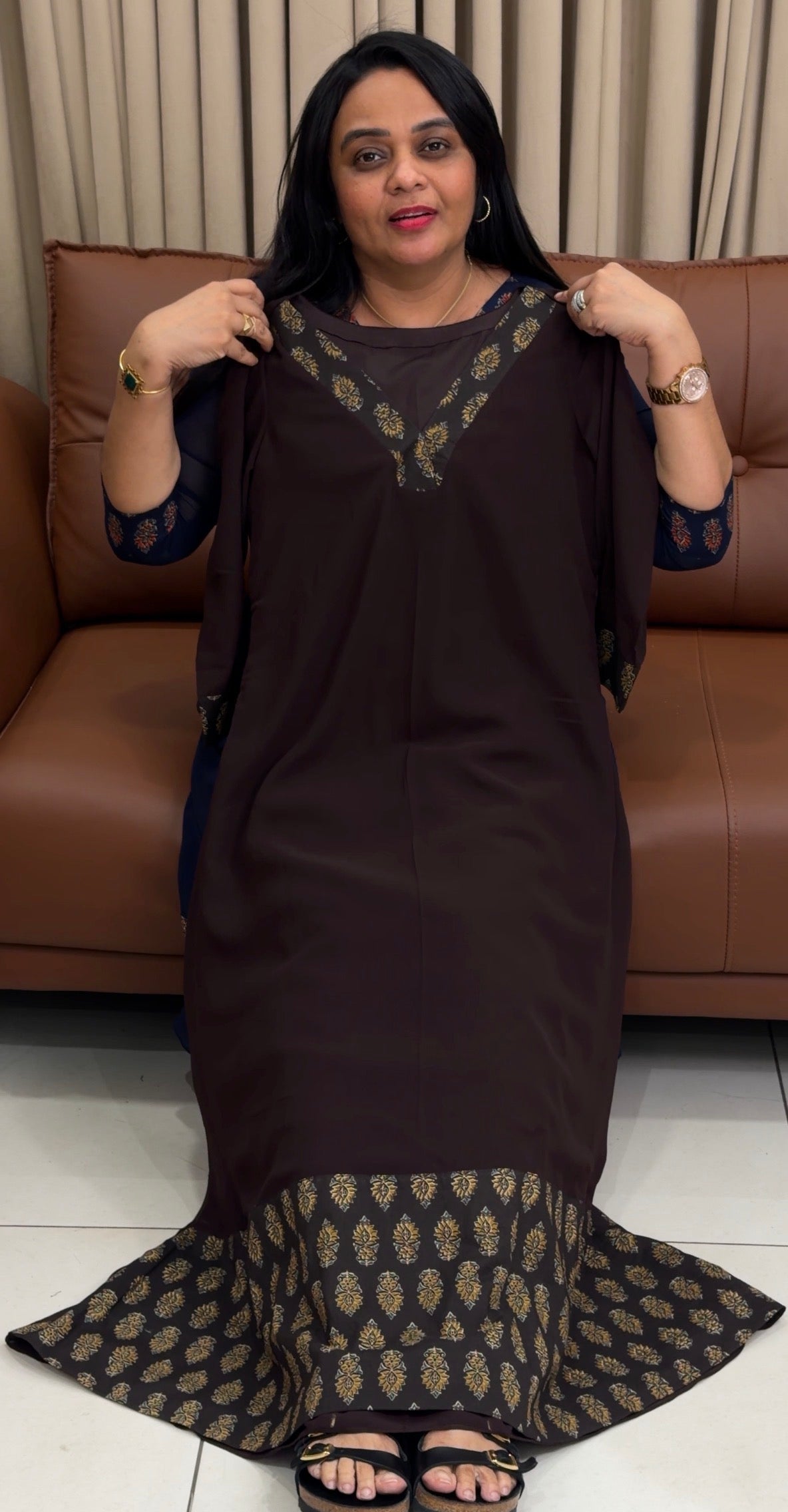 IHA'S IN-HOUSE GEORGETTE ALINE TOPS - IHA 34788