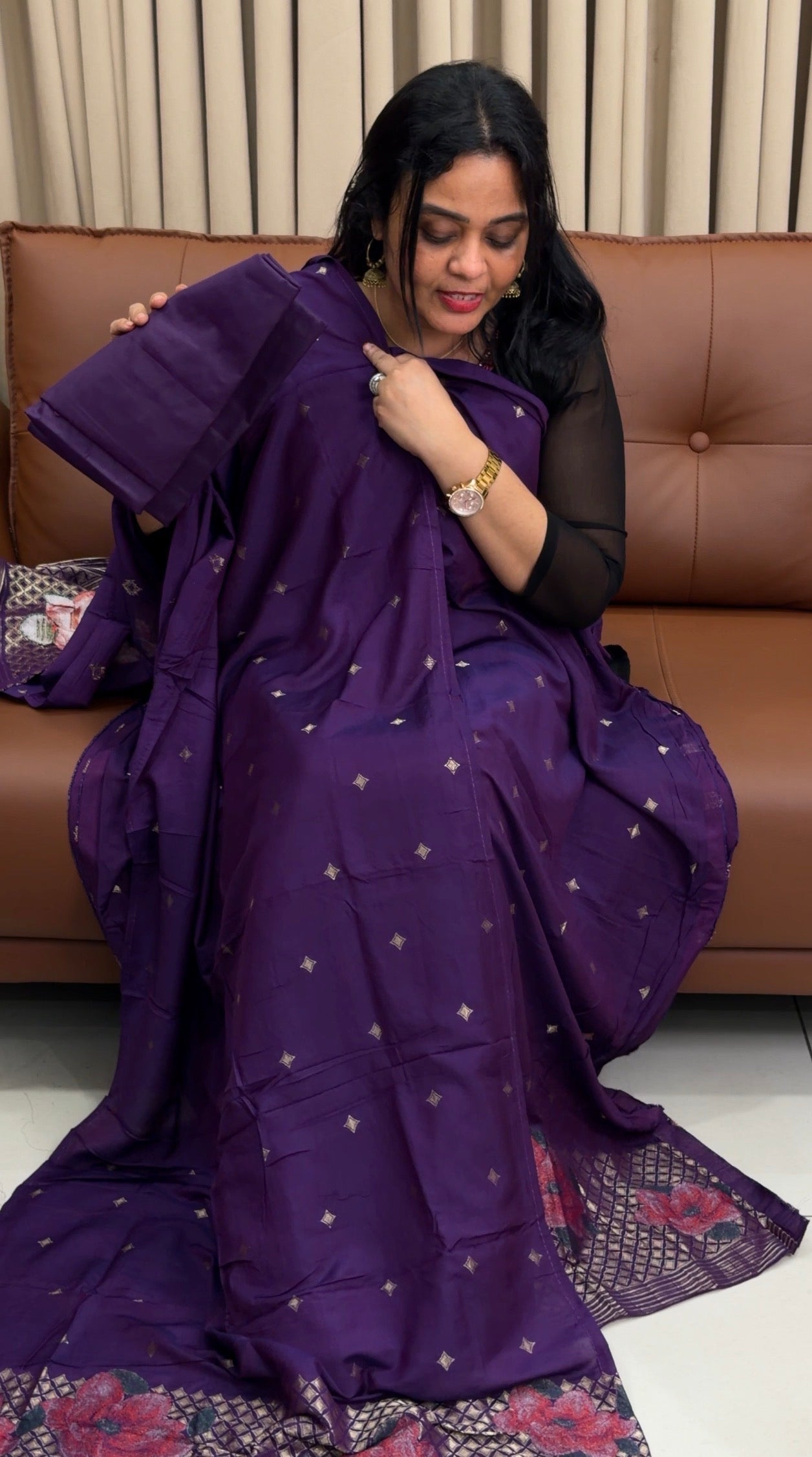 SEMI BANARASI UNSTITCHED SALWAR SUITS - IHA 34570