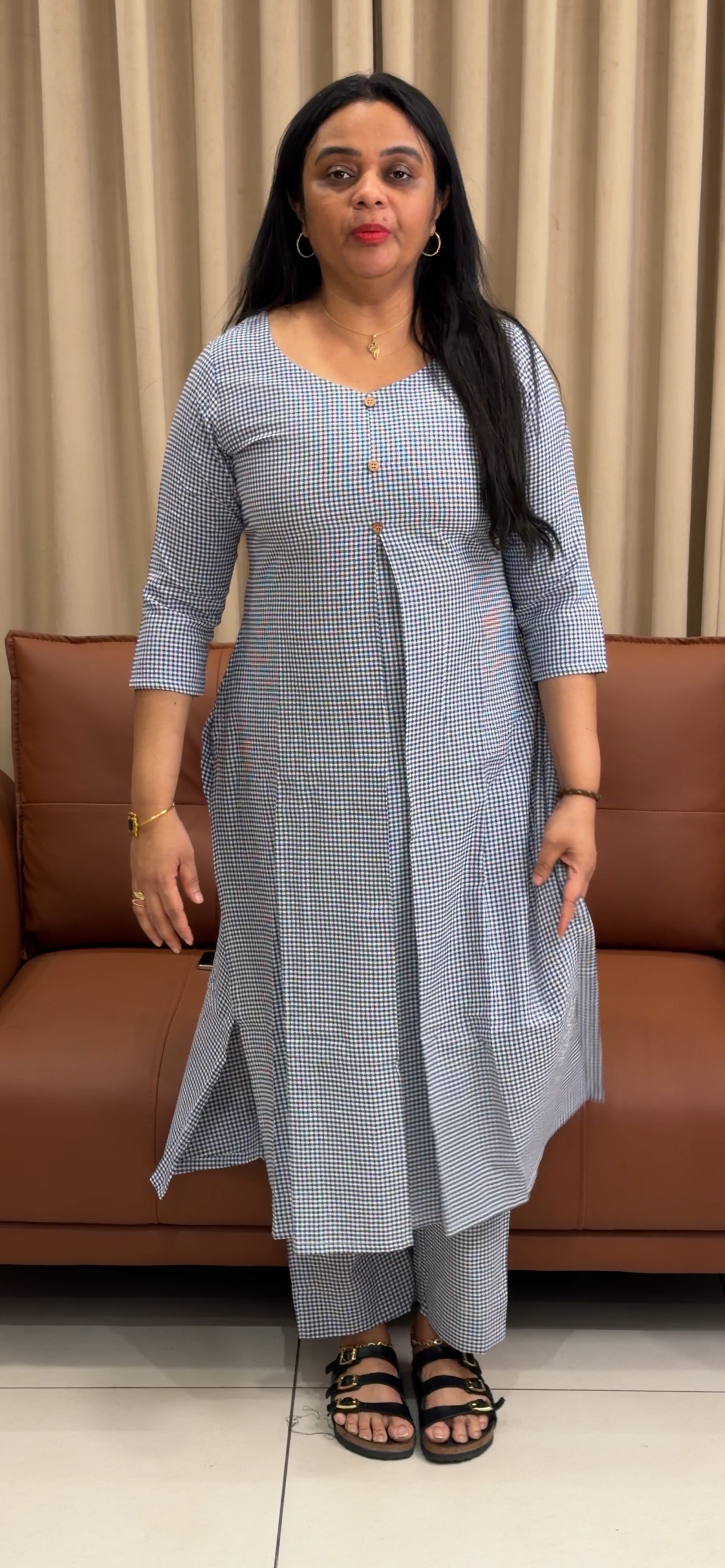 IHA'S IN-HOUSE HANDLOOM TOP AND BOTTOM - IHA 35222