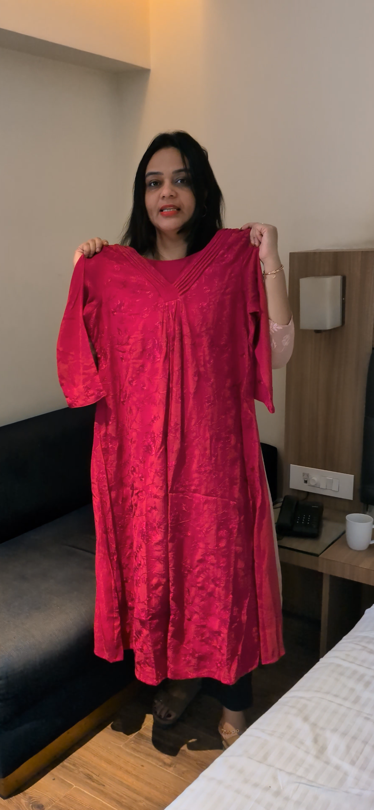 IHA'S IN-HOUSE CRUSHED MUL ALINE TOPS - IHA 32803