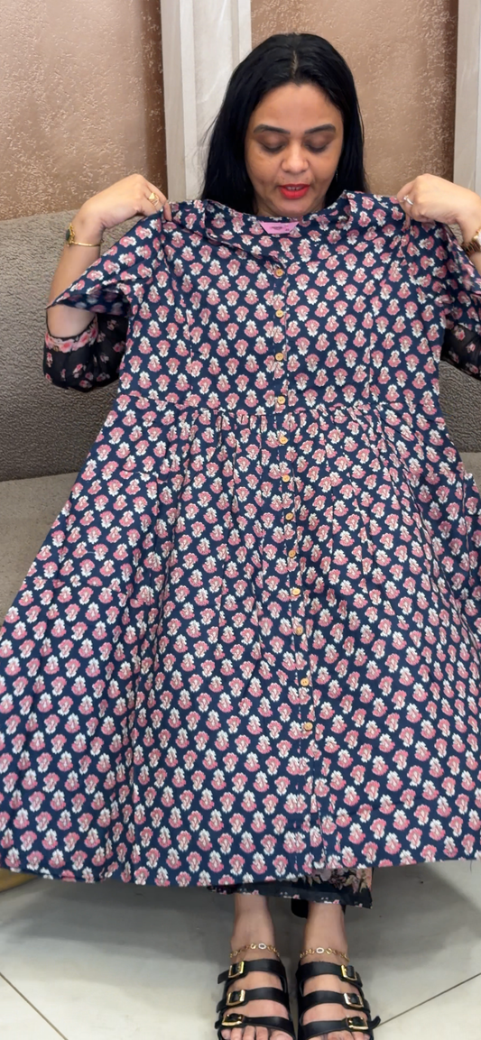 PRINTED ALINE TOPS - IHA 35519