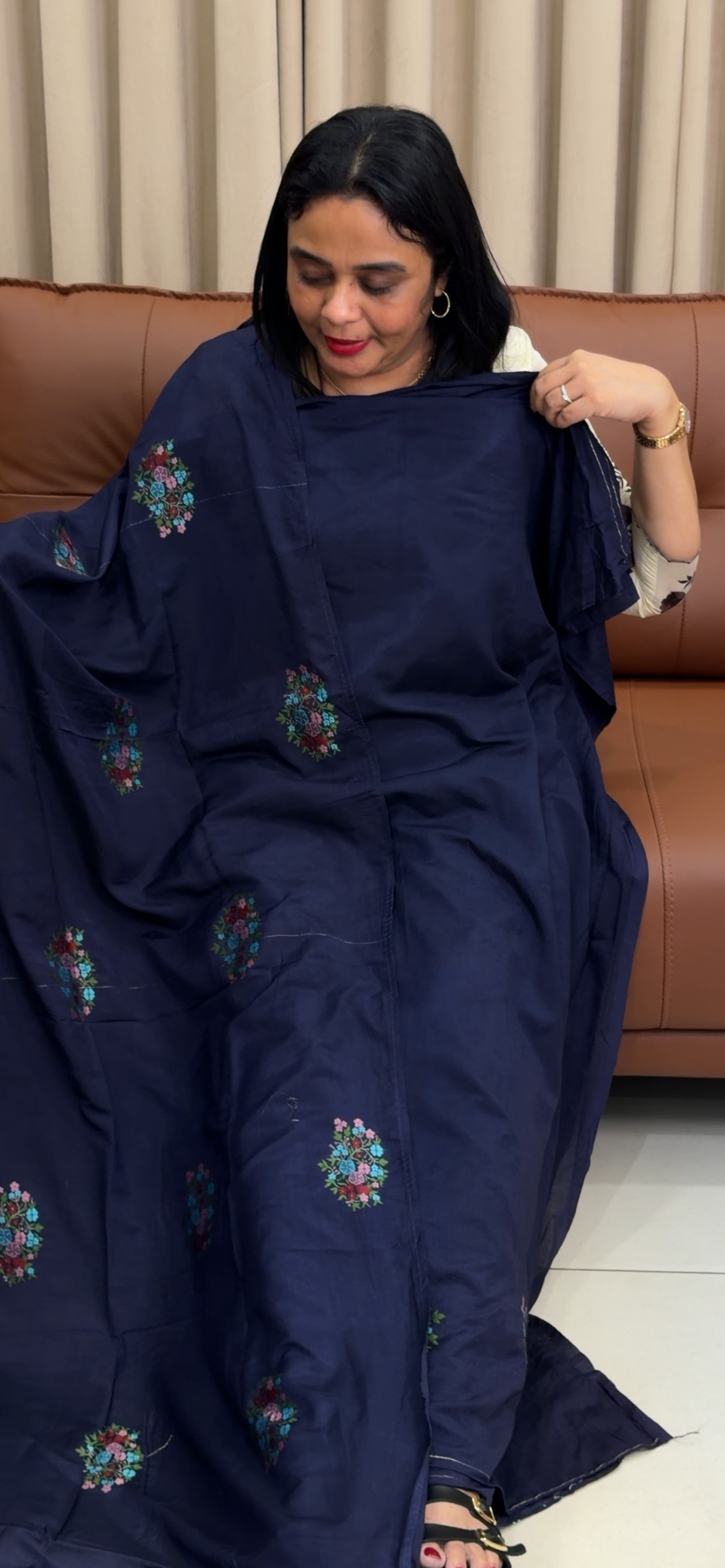 MUL CHANDERI UNSTITCHED SALWAR SUITS - IHA 34063