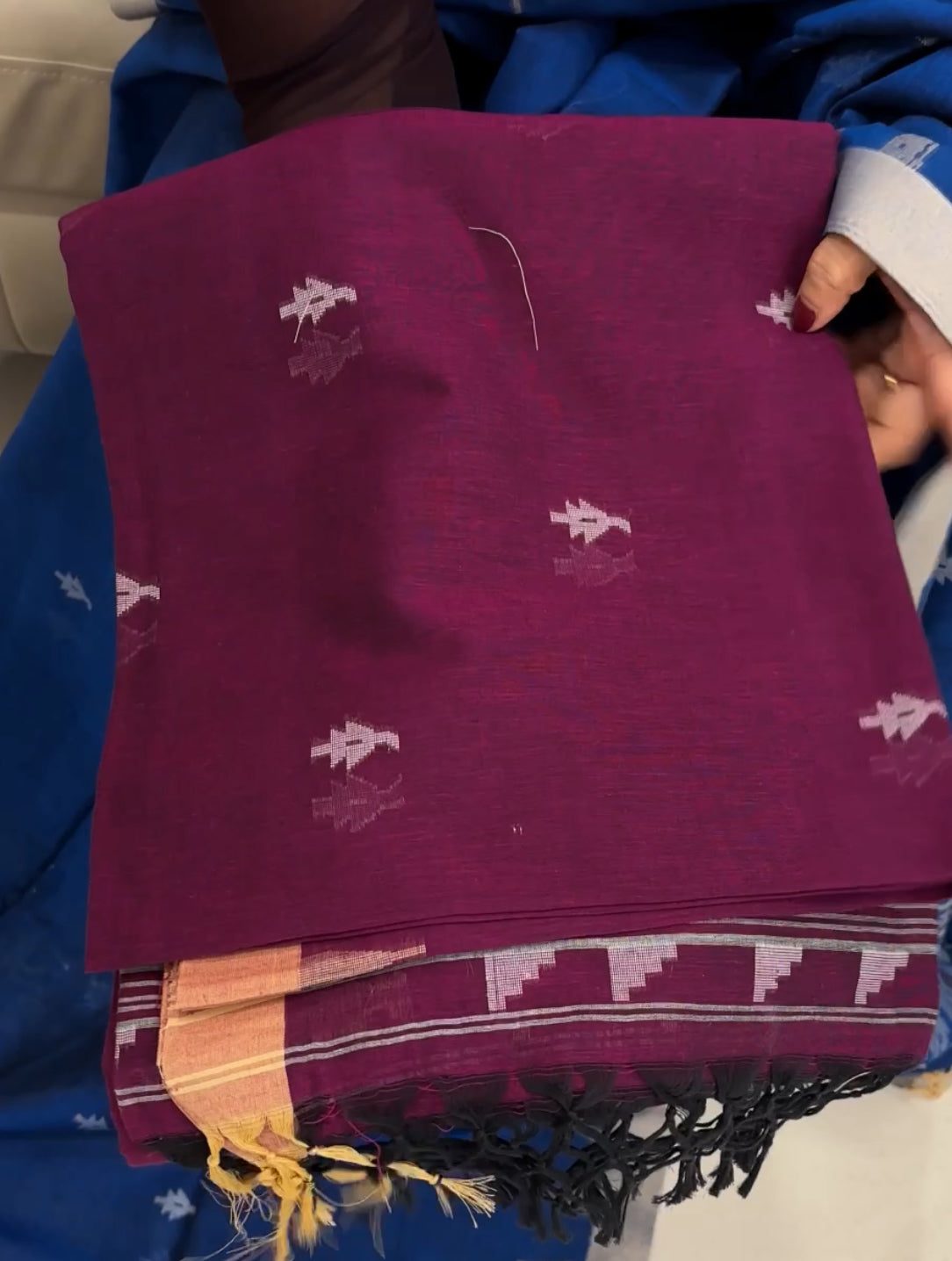 HANDLOOM COTTON SAREES - IHA 25581