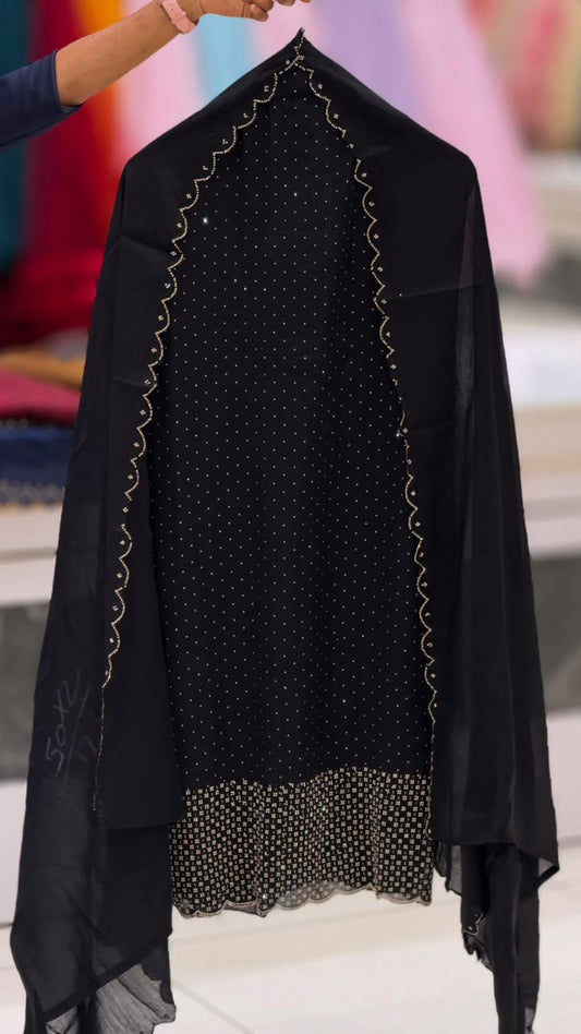 UNSTITCHED SALWAR SUITS - IHA 35981