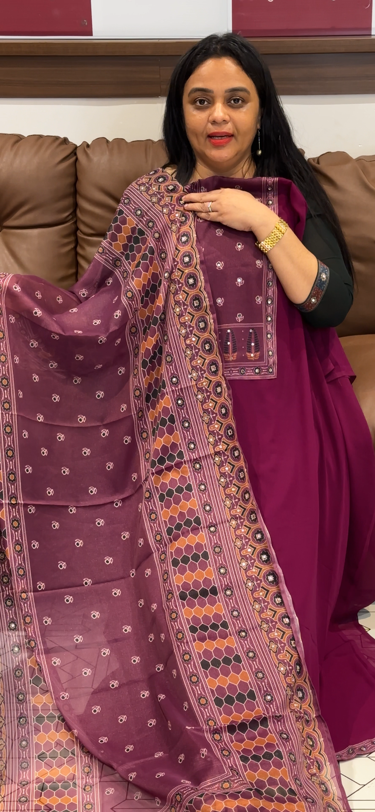 GEORGETTE UNSTTCHED SALWAR SUITS - IHA 35510