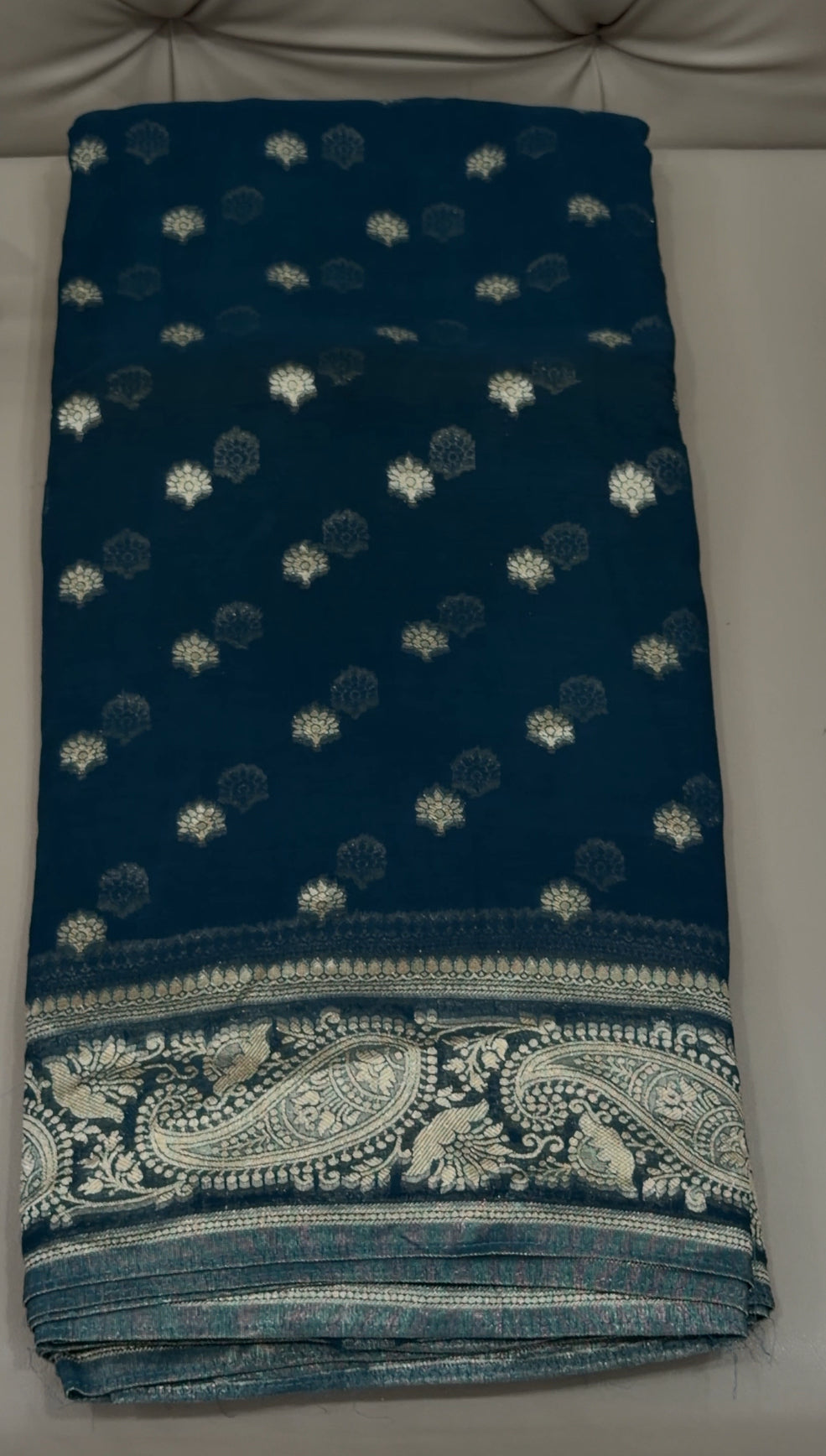 GEORGETTE BANARASI SAREES - IHA 28723