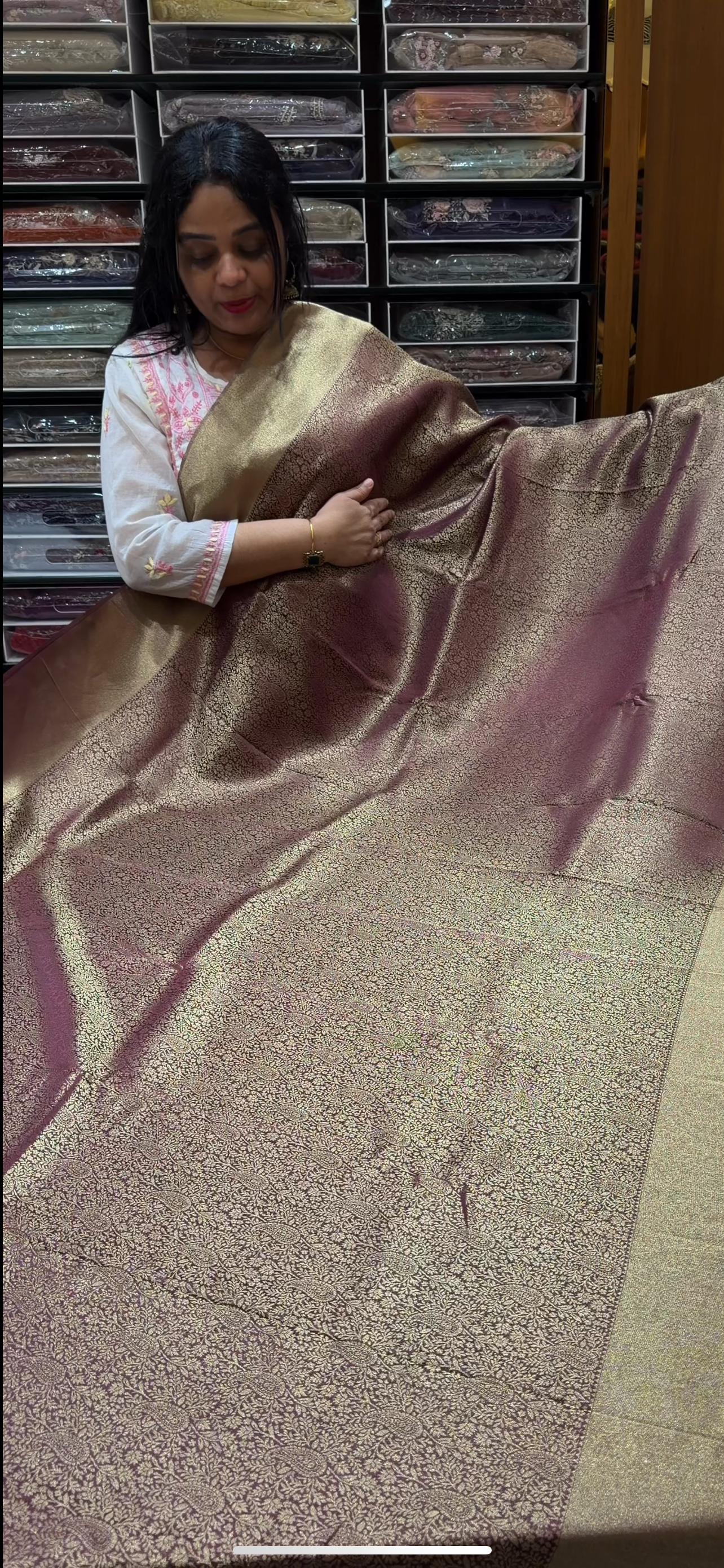 SEMI BROCADE SAREES - IHA 34536