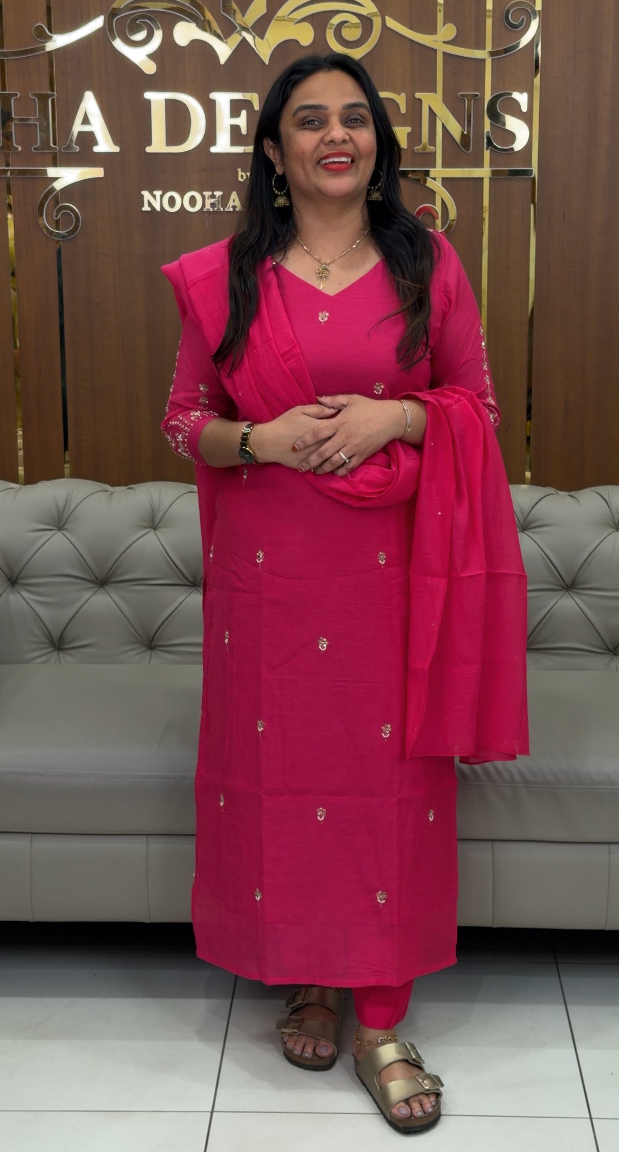 IHA'S IN-HOUSE BANARASI TOP,BOTTOM AND DUPATTA - IHA 30927