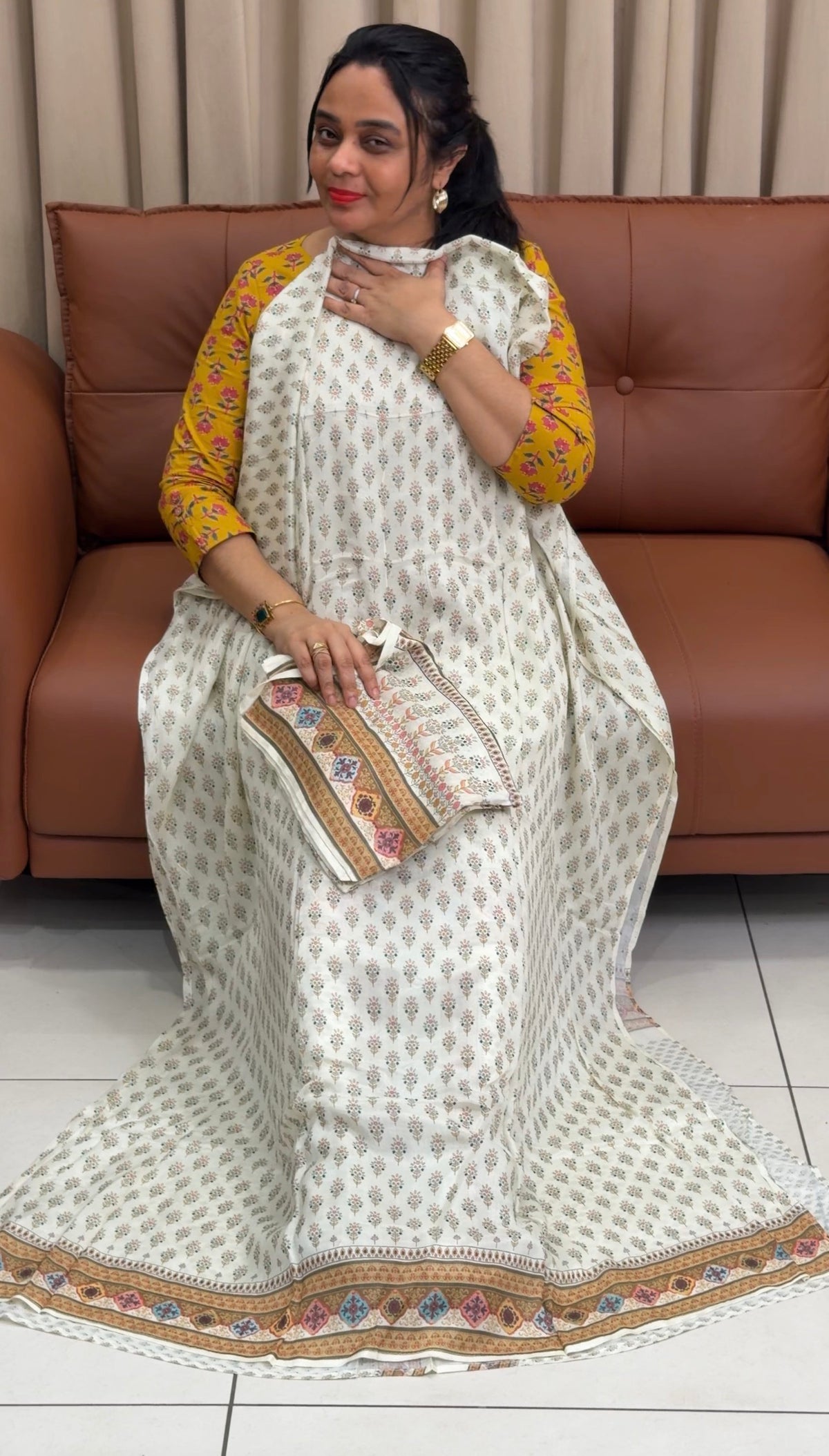 OFFER SALES PRINTED CREPE UNSTITCHED SALWAR SUITS - IHA 35429