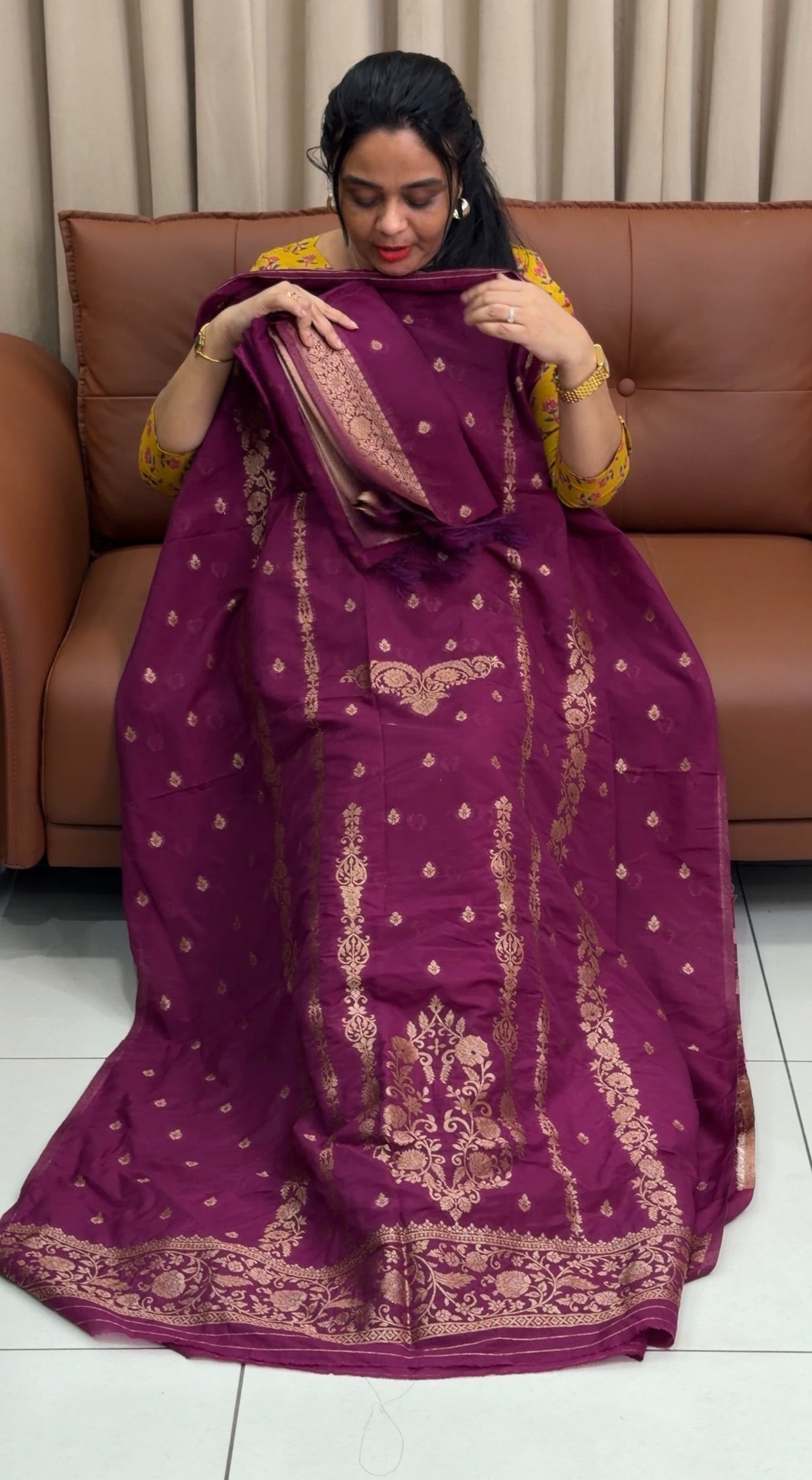 OFFER SALES SEMI BANARASI UNSTITCHED SALWAR SUITS - IHA 35430