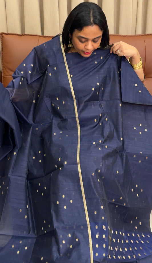 SEMI DUPION UNSTITCHED SALWAR SUITS - IHA 34135