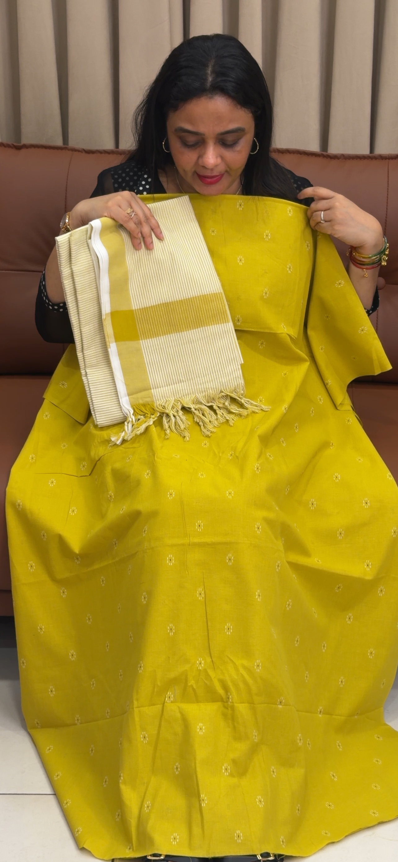 HANDLOOM COTTON UNSTITCHED SALWAR SUITS - IHA 33913