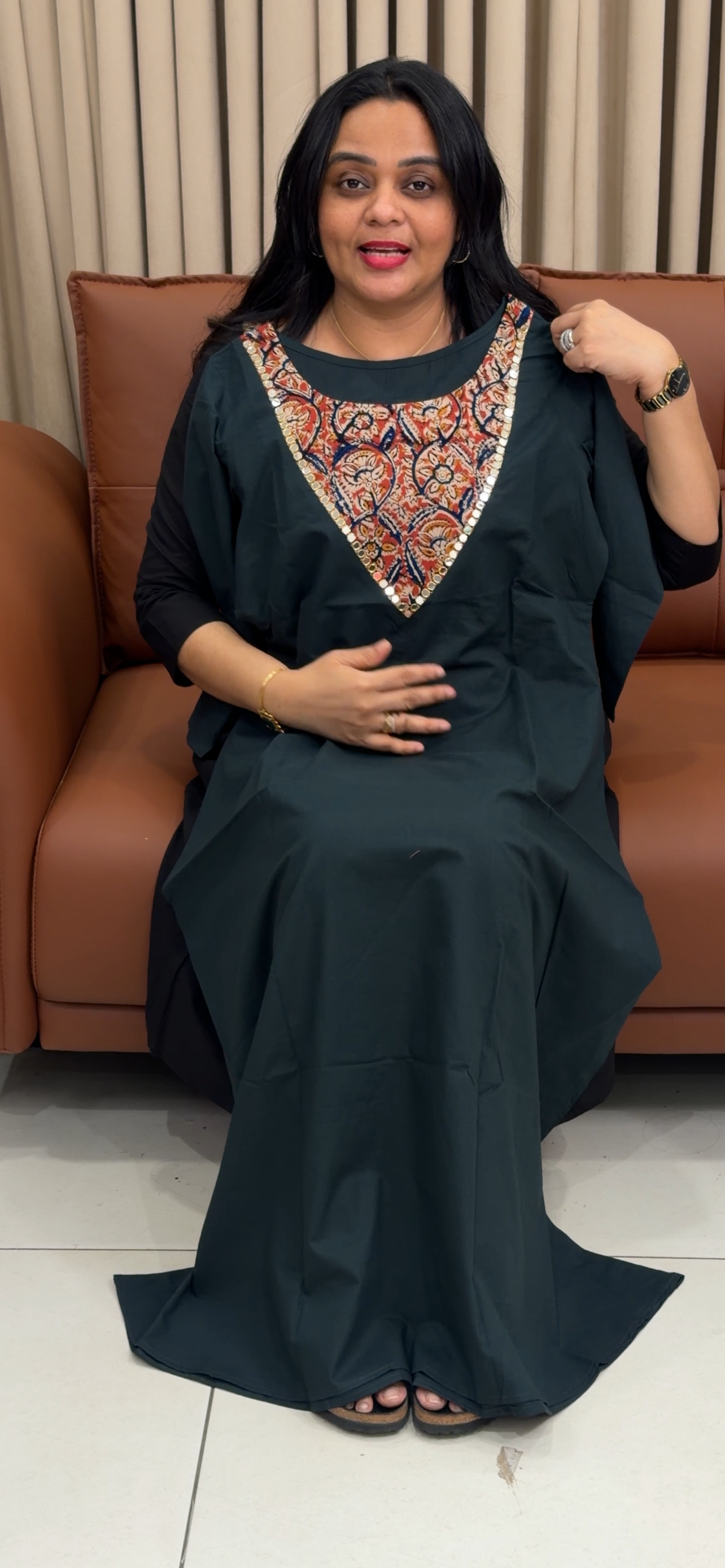 IHA'S IN-HOUSE COTTON SLITTED TOPS - IHA 34872