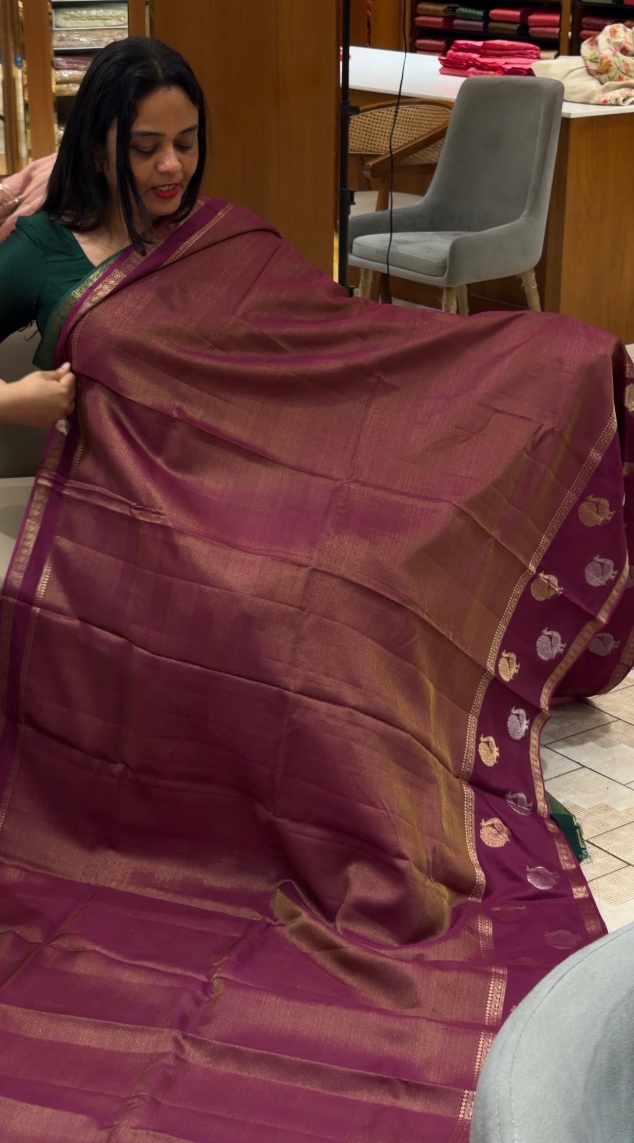 TISSUE BANARASI SAREES - IHA 33816