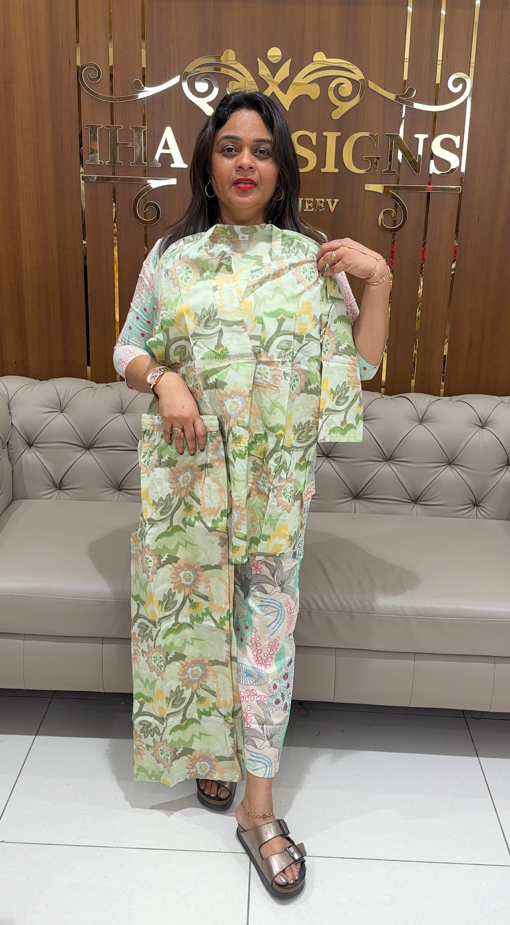COTTON SHORT CO-ORDE SETS - IHA 24142