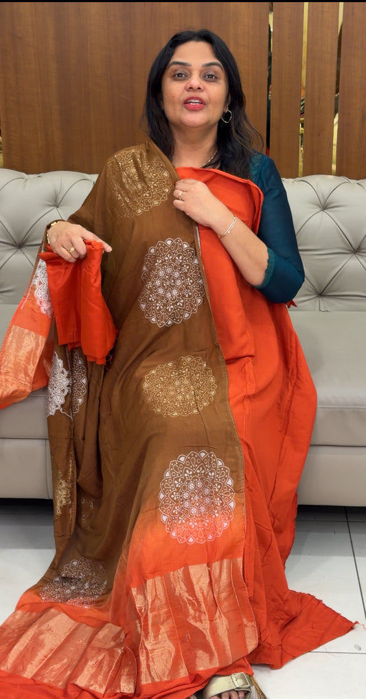 FORWARD MUL CHANDERI UNSTITCHED SALWAR SUITS - IHA 30736