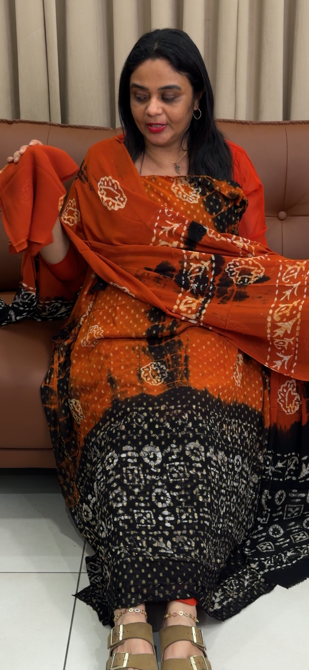 BATIK PRINTED UNSTITCHED SALWAR SUITS - IHA 33749