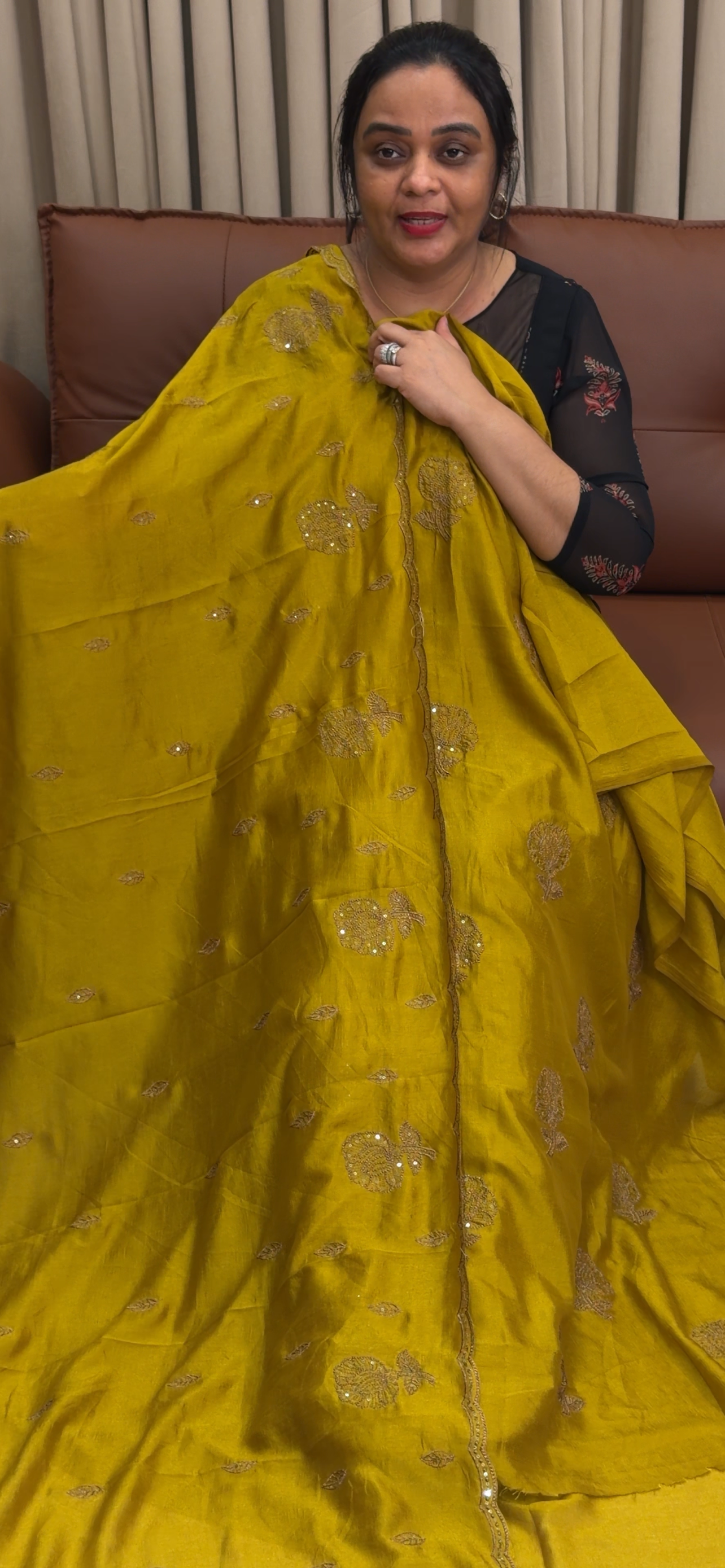 SEMI RAW SILK UNSTITCHED SALWAR SUITS - IHA 34741