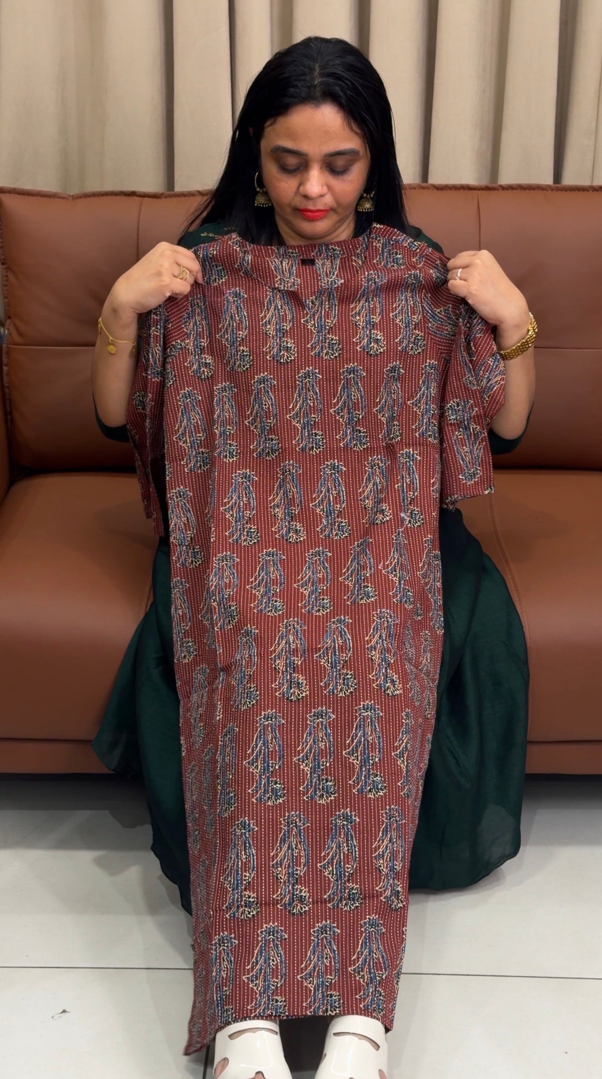 PRINTED COTTON TOPS - IHA 35754