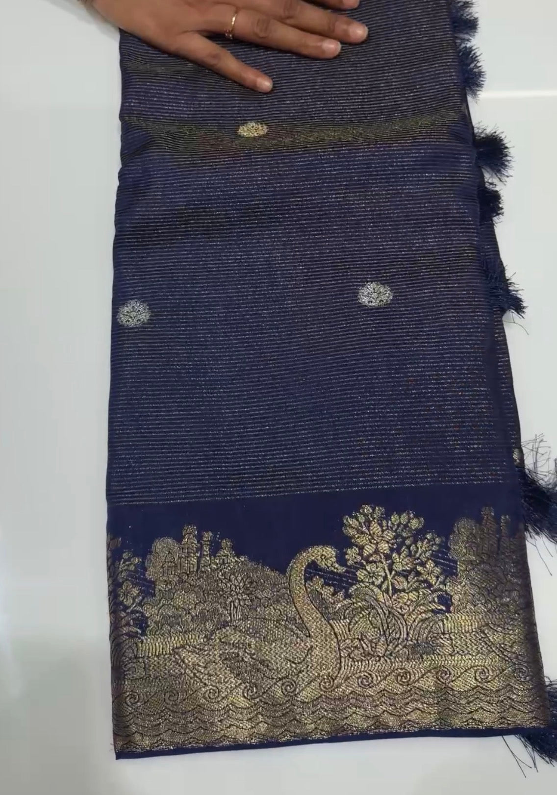 SEMI BANARSI SAREES - IHA 35188