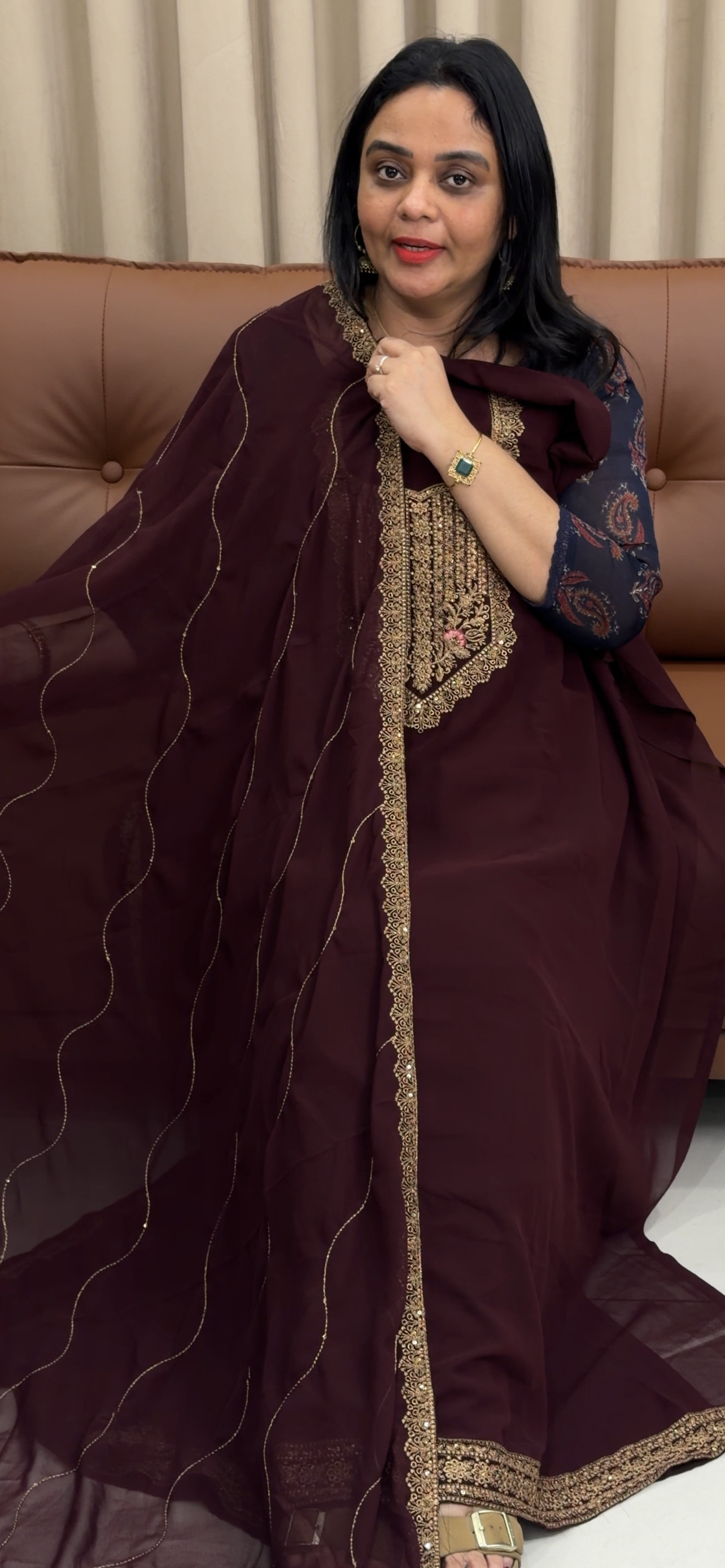 FAUX GEORGETTE UNSTITCHED SALWAR SUITS - IHA 33576