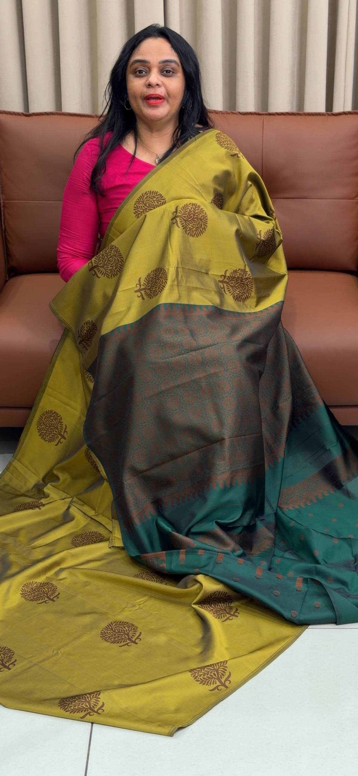 SEMI SILK SAREES - IHA 35338