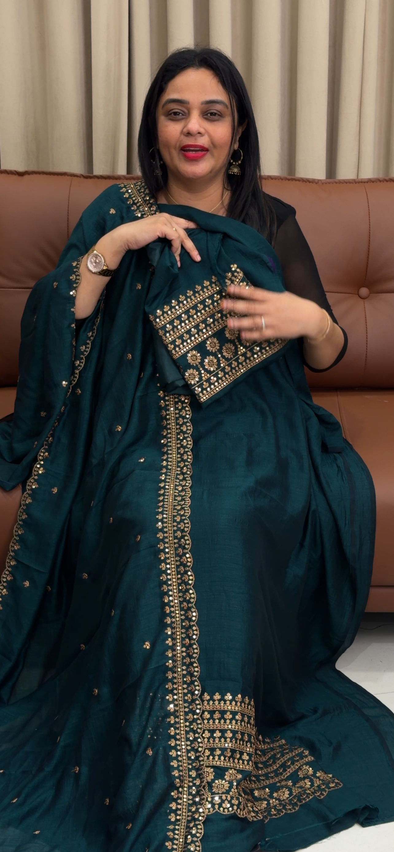 SEMI RAW SILK UNSTITCHED SALWAR SUITS - IHA 33986