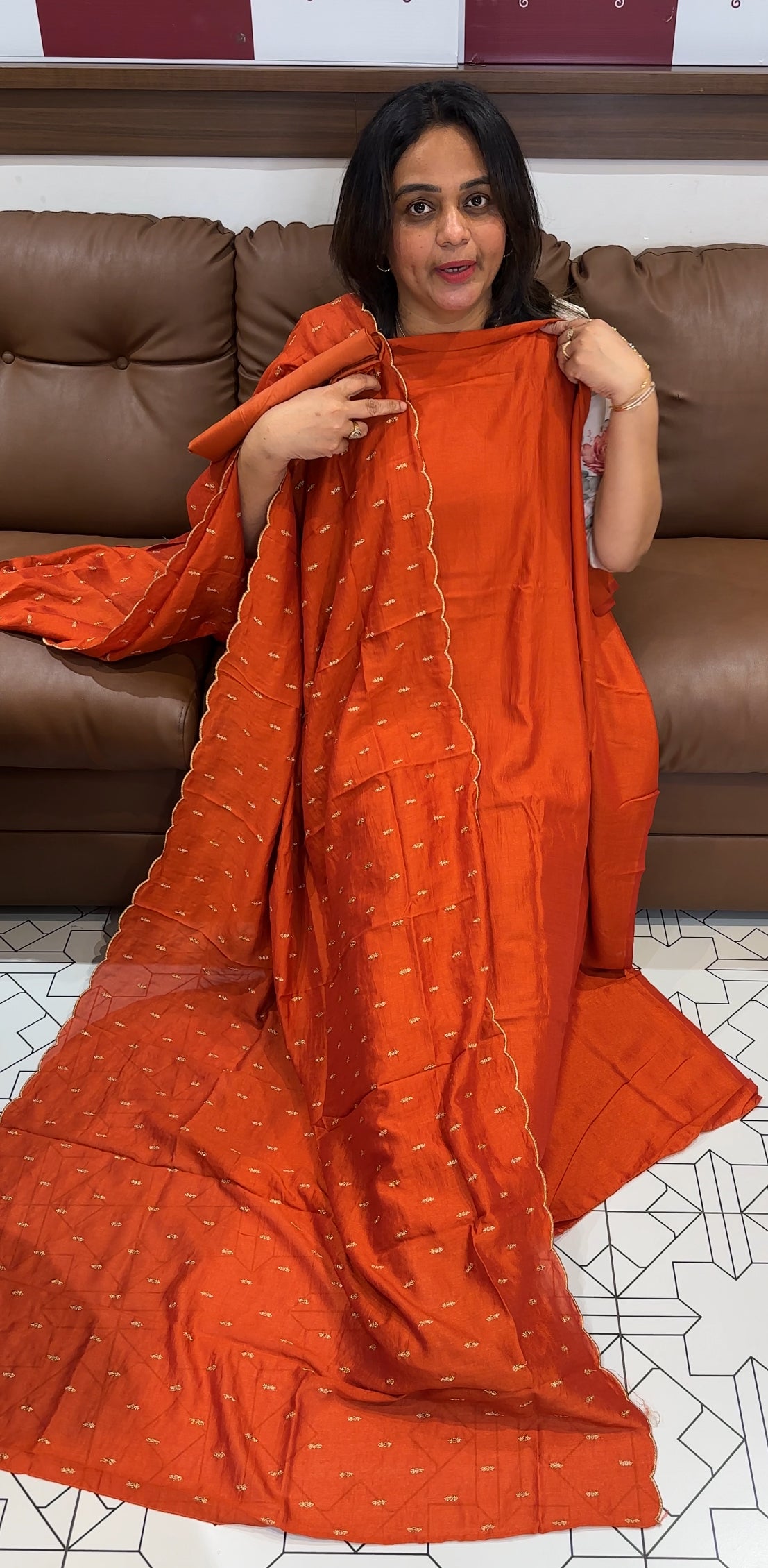 SEMI RAW SILK UNSTITCHED SALWAR SUITS - IHA 26335