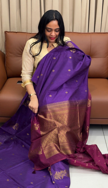 SEMI BANARASI SAREES - IHA 33764