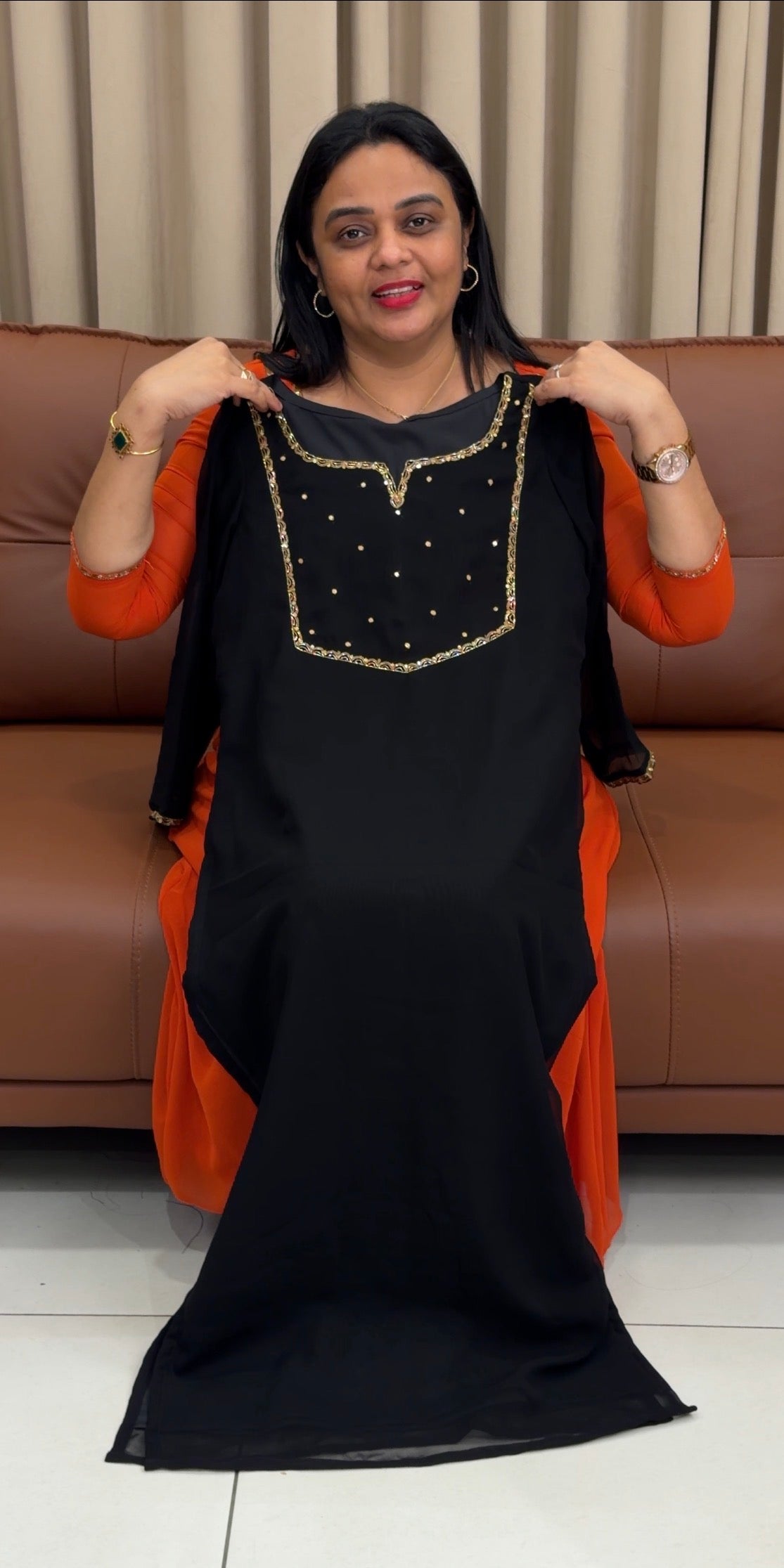 IHA'S IN-HOUSE HAND WORKED ALINE TOPS - IHA 34252
