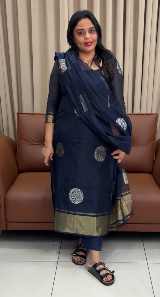 FORWARD JAMDANI TOP,BOTTOM AND DUPATTA  - IHA 34235