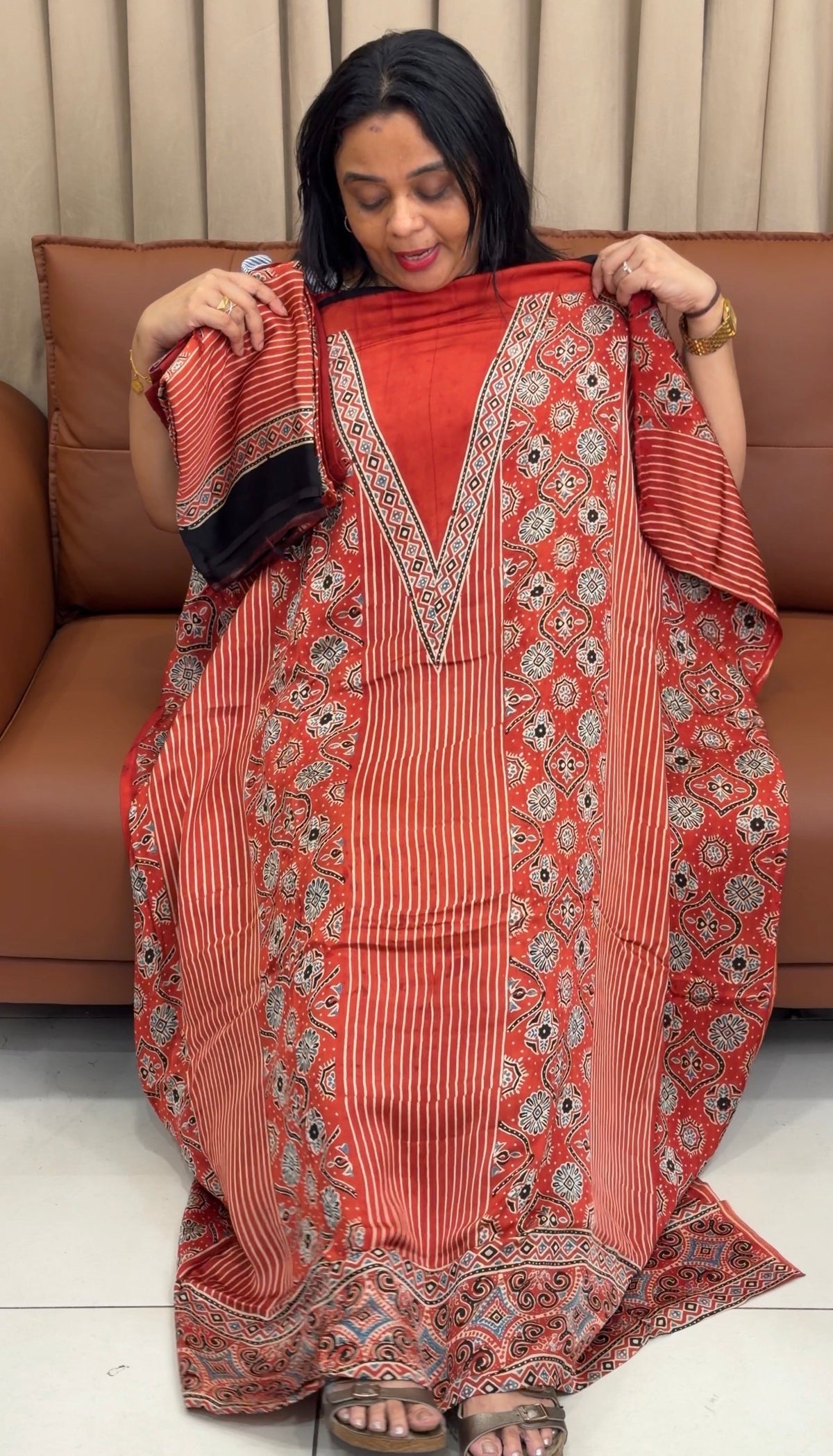 MODAL UNSTITCHED SALWAR SUITS - IHA 35919