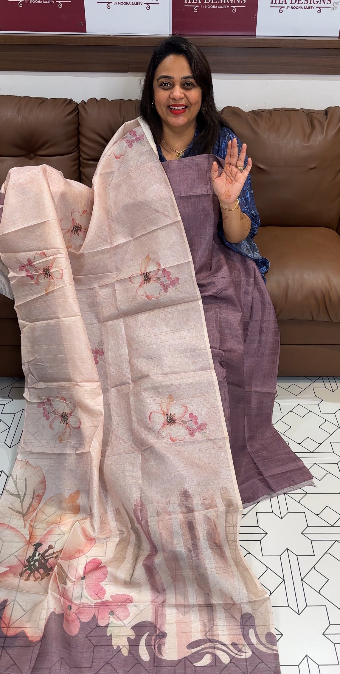 SEMI TUSSUR UNSTITCHED SALWAR SUITS - IHA 23819