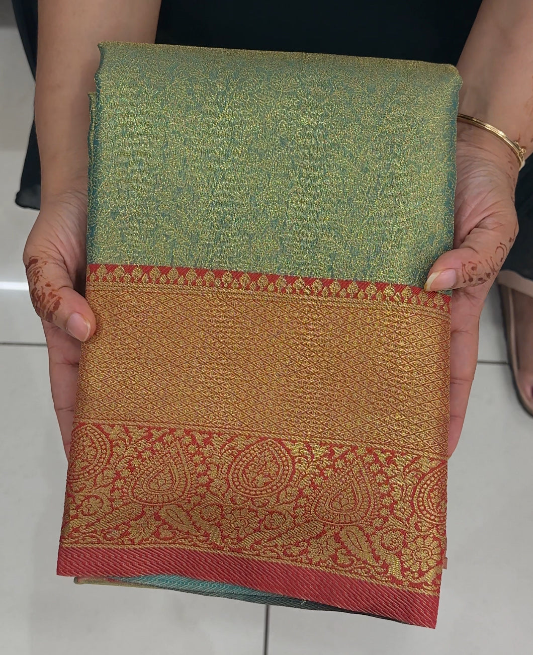 SEMI BROCADE SAREES - IHA 27423