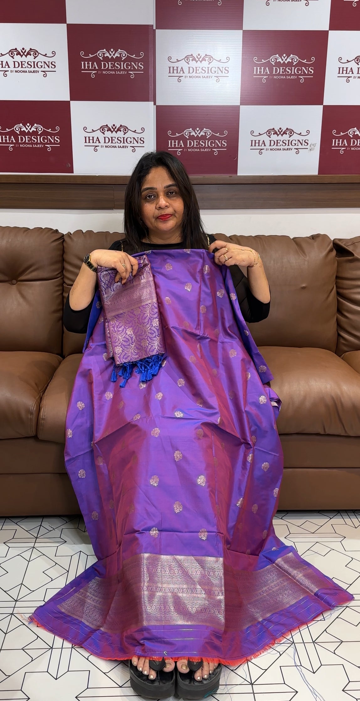 SEMI BANARASI UNSTITCHED SALWAR SUITS - IHA 24001
