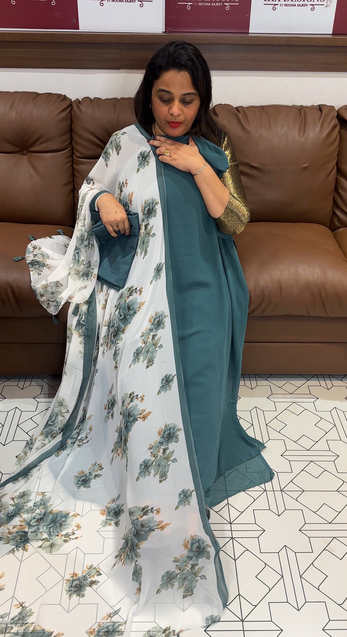 GEORGETTE UNSTITCHED SALWAR SUITS - IHA 25568