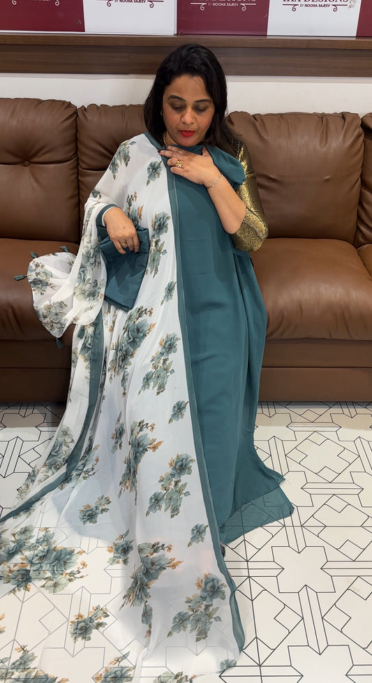 GEORGETTE UNSTITCHED SALWAR SUITS - IHA 25568