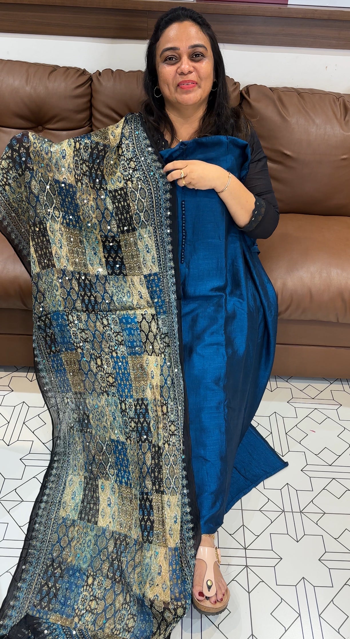 FORWARD SEMI RAW SILK UNSTITCHED SALWAR SUITS - IHA 27983