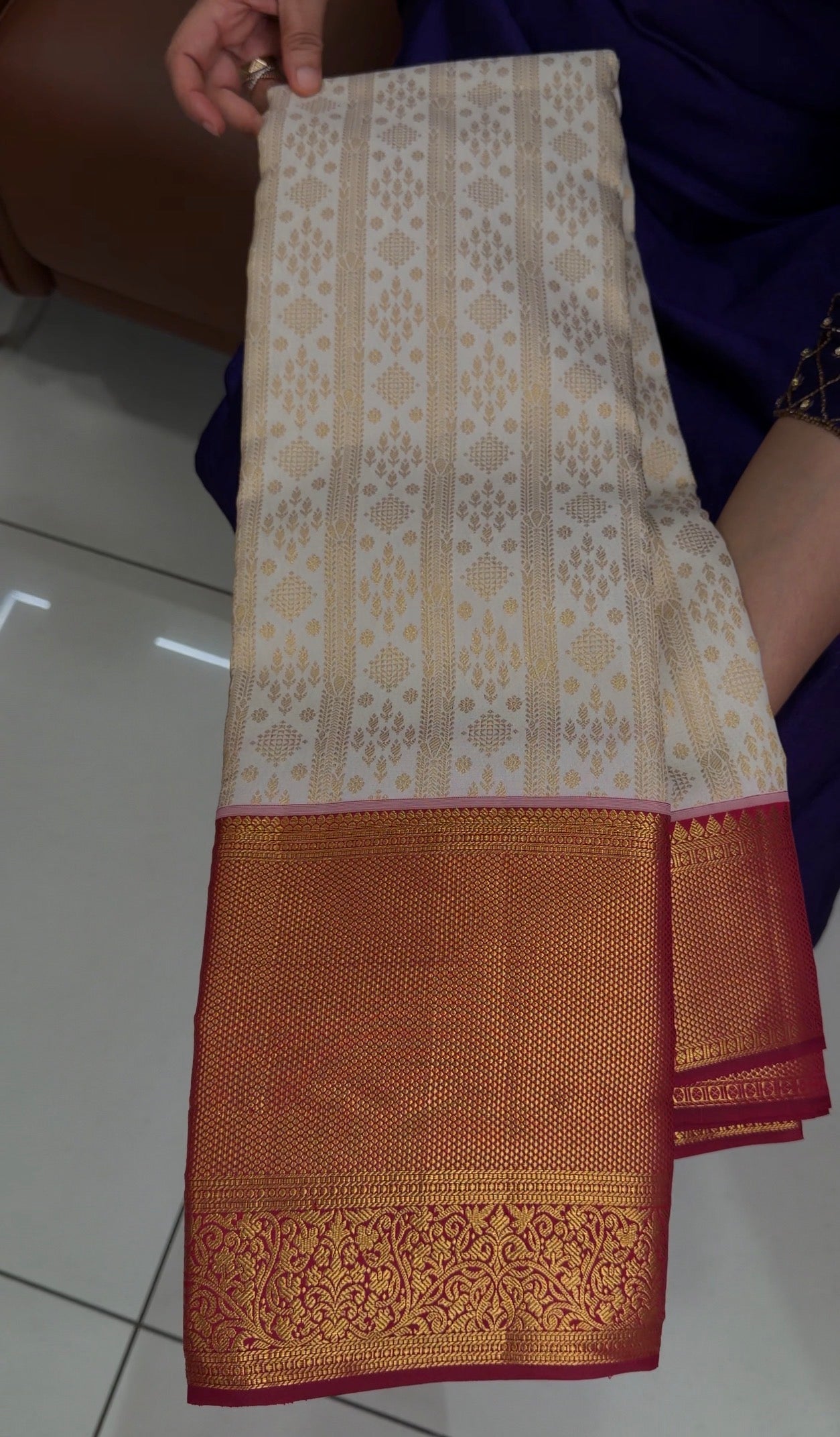 DESIGNER KANNCHIPURAM SILK SAREES - IHA 34454