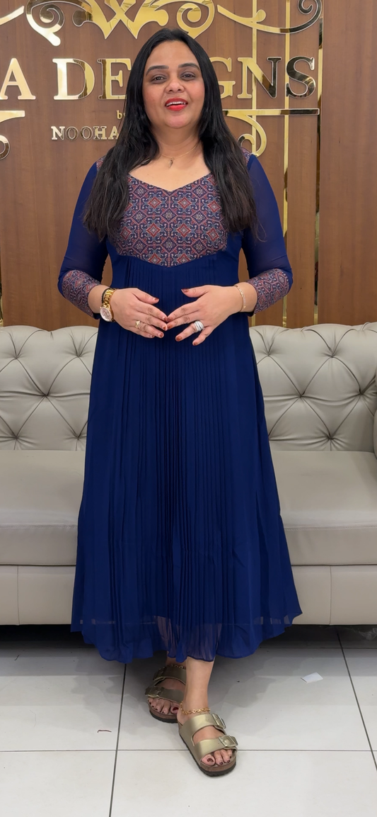 IHA'S IN-HOUSE GEORGETTE  ALINE TOPS - 32176